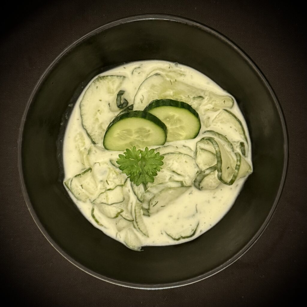 Komkommer room salade